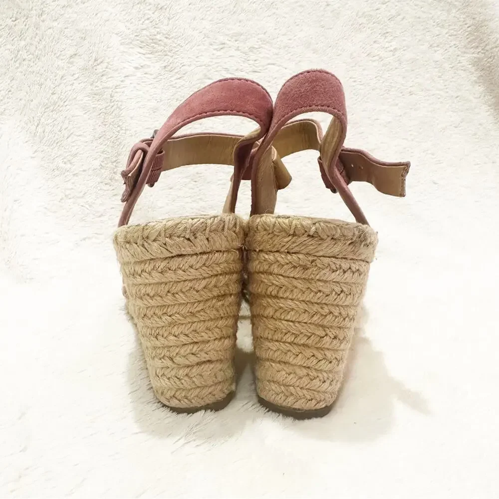 Splendid Pink Espadrille Sandals sz 10 Wedge Heels Sandal Fairfax Espadrilles